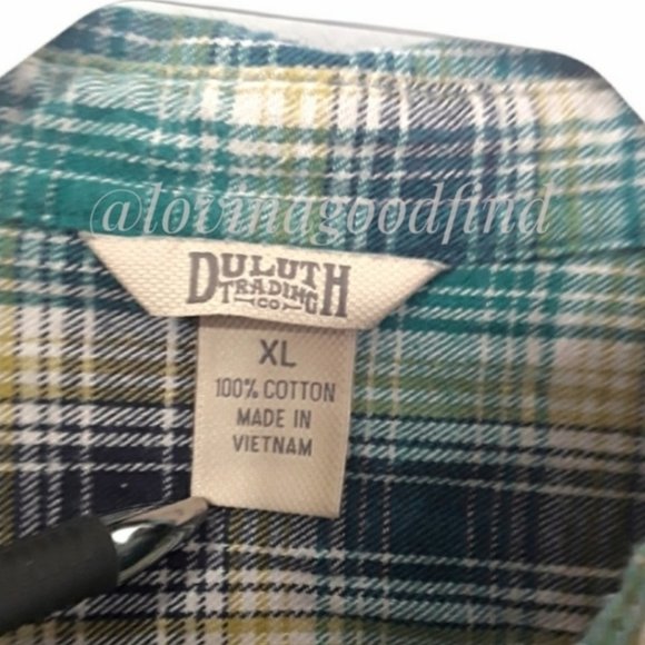 Duluth Trading Women's Free Swingin' Flannel Shirt EUC sz XL - Picture 10 of 13
